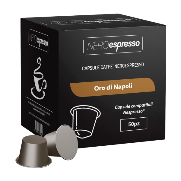 50 Capsule Caffè “Oro di Napoli” Compatibili Nespresso