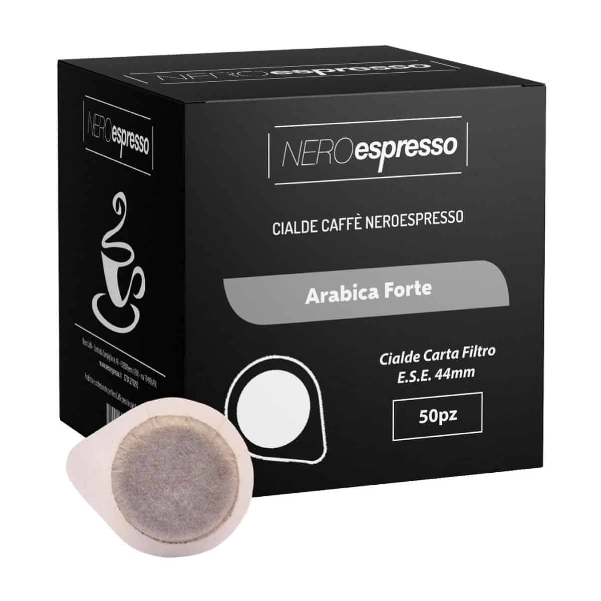 50 Cialde ESE 44mm Caffè “Arabica Forte” - Nero Espresso