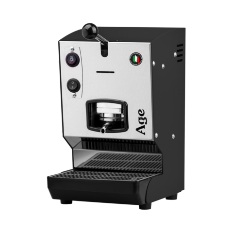 macchina caffè a cialde aroma age nera