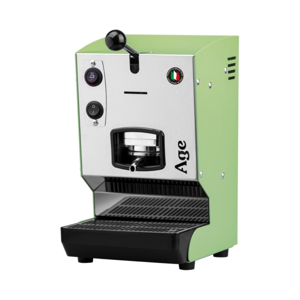 macchina caffè a cialde aroma age verde pastello