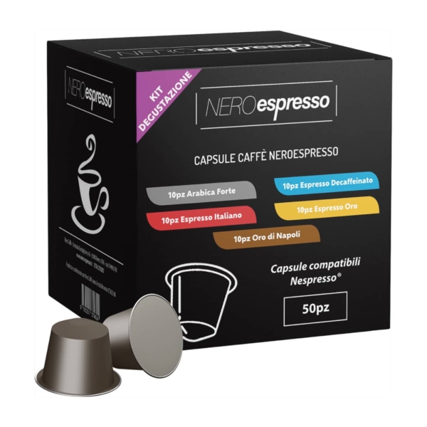 kit degustazione capsule caffè nespresso