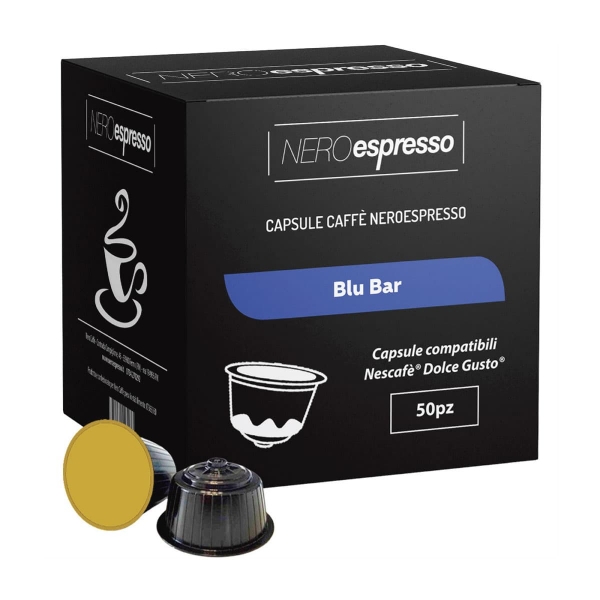 50 Capsule Caffè “Blu Bar” Compatibili Nescafè Dolce Gusto