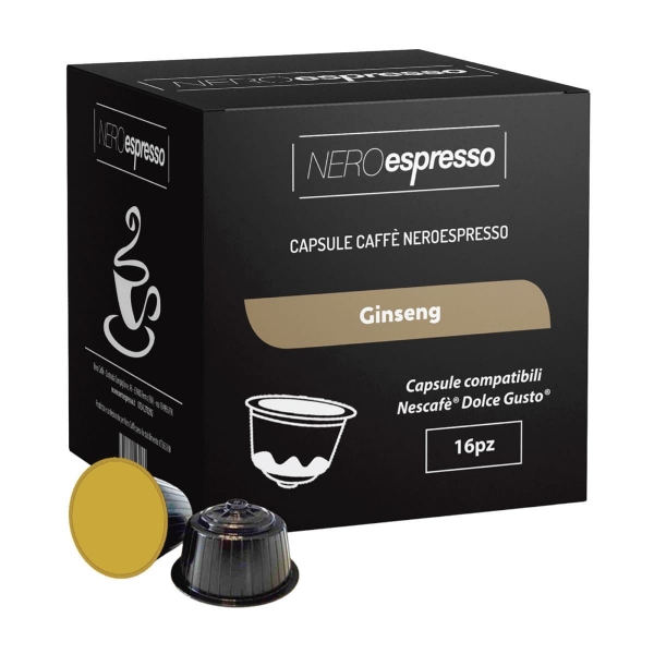 16 Capsule Ginseng Compatibili Nescafè Dolce Gusto