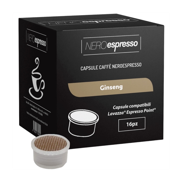 16 Capsule Ginseng Compatibili Lavazza Espresso Point