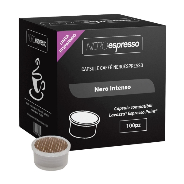 capsule caffè miscela nero intenso compatibili lavazza espresso point