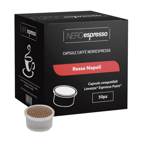 50 Capsule Caffè “Rosso Napoli” Compatibili Lavazza Espresso Point