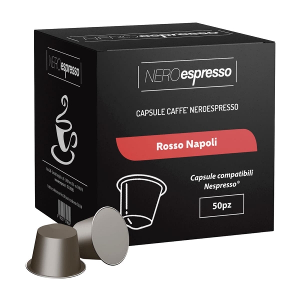 50 Capsule Caffè “Rosso Napoli” Compatibili Nespresso