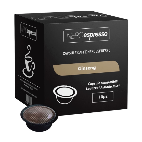 20 Capsule Ginseng Compatibili Lavazza A Modo Mio