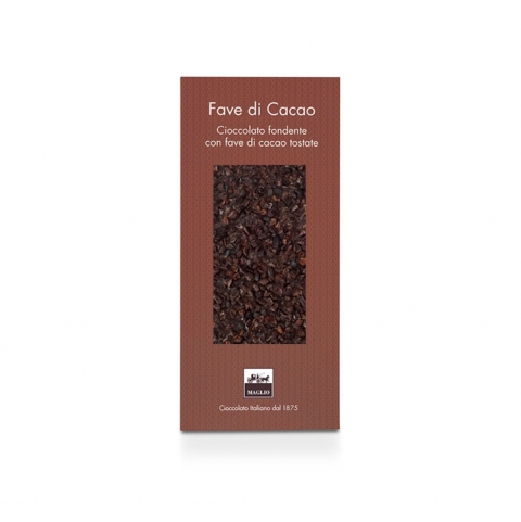 tavoletta fondente con fave di cacao maglio