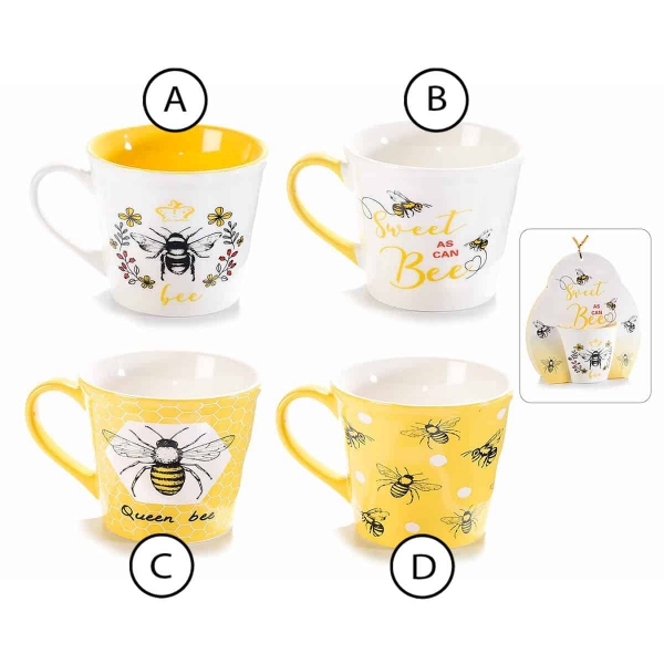 Tazza porcellana decoro Api