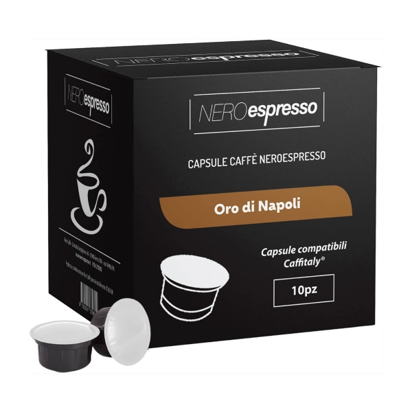 10 Capsule Caffè “Oro di Napoli” Compatibili Caffitaly