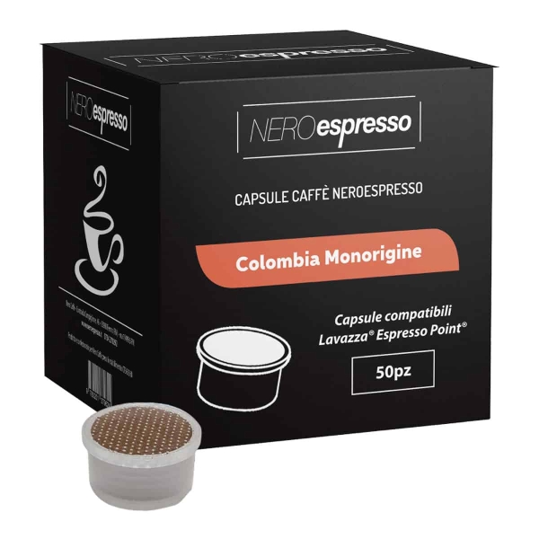 capsule caffè colombia monorigine compatibili espresso point