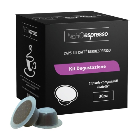 kit degustazione capsule caffè compatibili bialetti