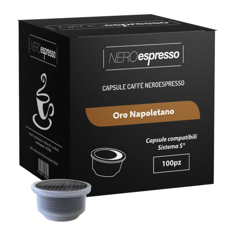 confezione di capsule caffè oro napoletano compatibili sistema s