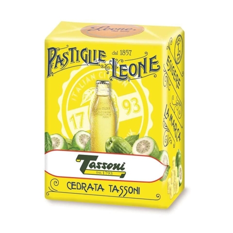 confezione di pastiglie leone gusto cedrata tassoni