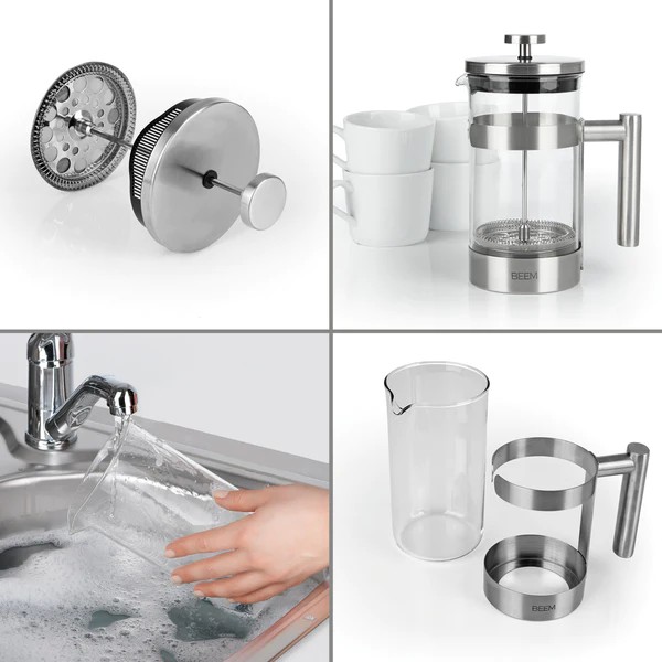 Beem Caffettiera French Press Acciaio 1lt
