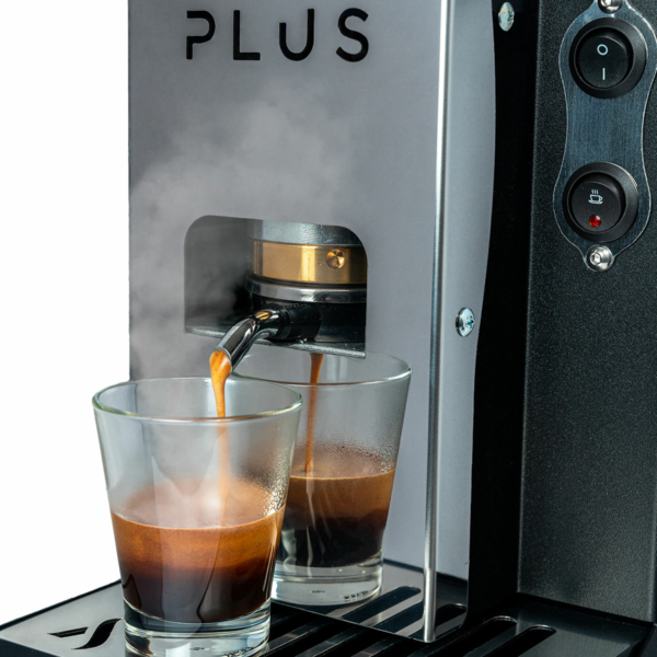 Macchina da caffè a cialde Aroma Plus+ Silver