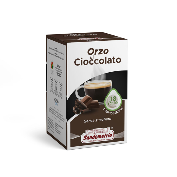 orzo al cioccolato in cialde