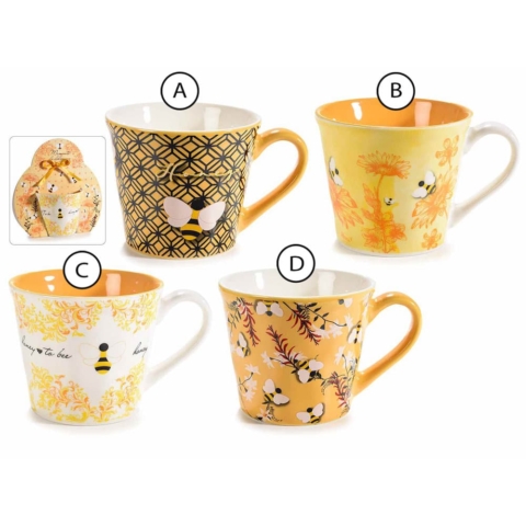 tazze di porcellana design api miele